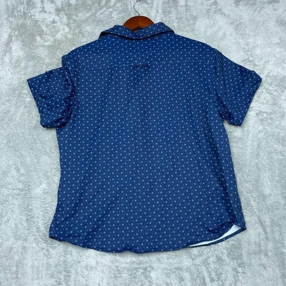 Jachs New York Mens Navy Blue Button-Up Shirt Large Polka Dot a1502 - Picture 7 of 8